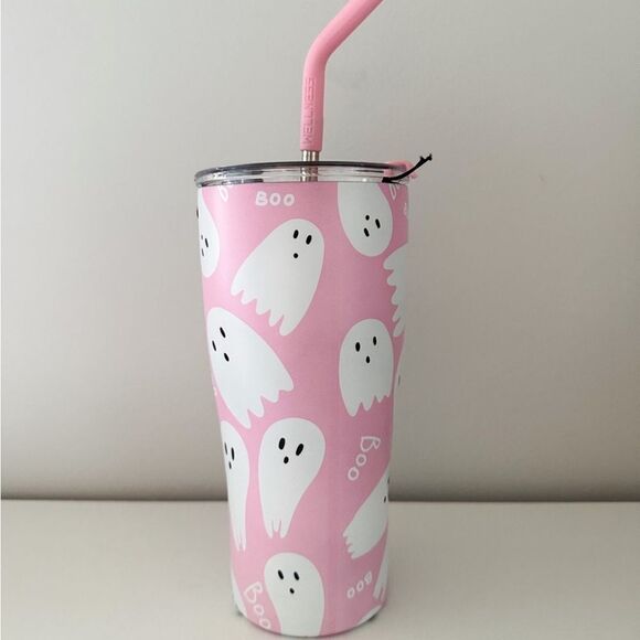 Halloween Pink Ghost Boo Tumbler - Picture 5 of 6
